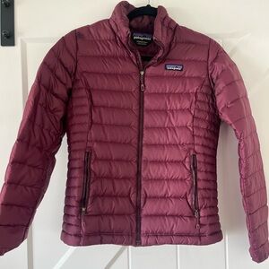 Patagonia Maroon Quilted Jacket Sz Small